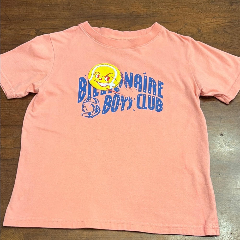 Billionaire Boys Club Kids Tee in Pink with Graphic